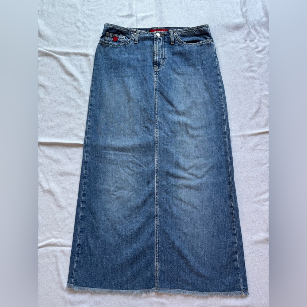 BONGO Blue Denim Midi Skirt